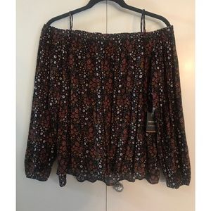 Forever 21 Floral Off The Shoulder Top